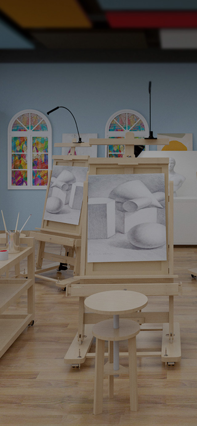 美术器材教室,雕塑沙画