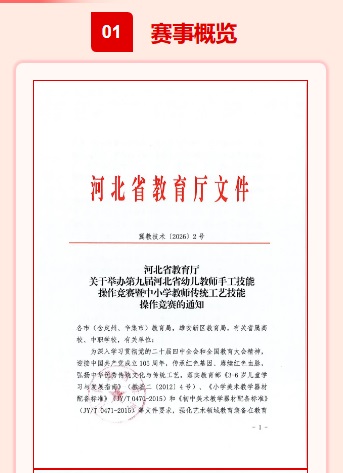 河北省教育厅第九届河北省幼儿教师手工技能操作竞赛暨中小学教师传统工艺技能操作竞赛
